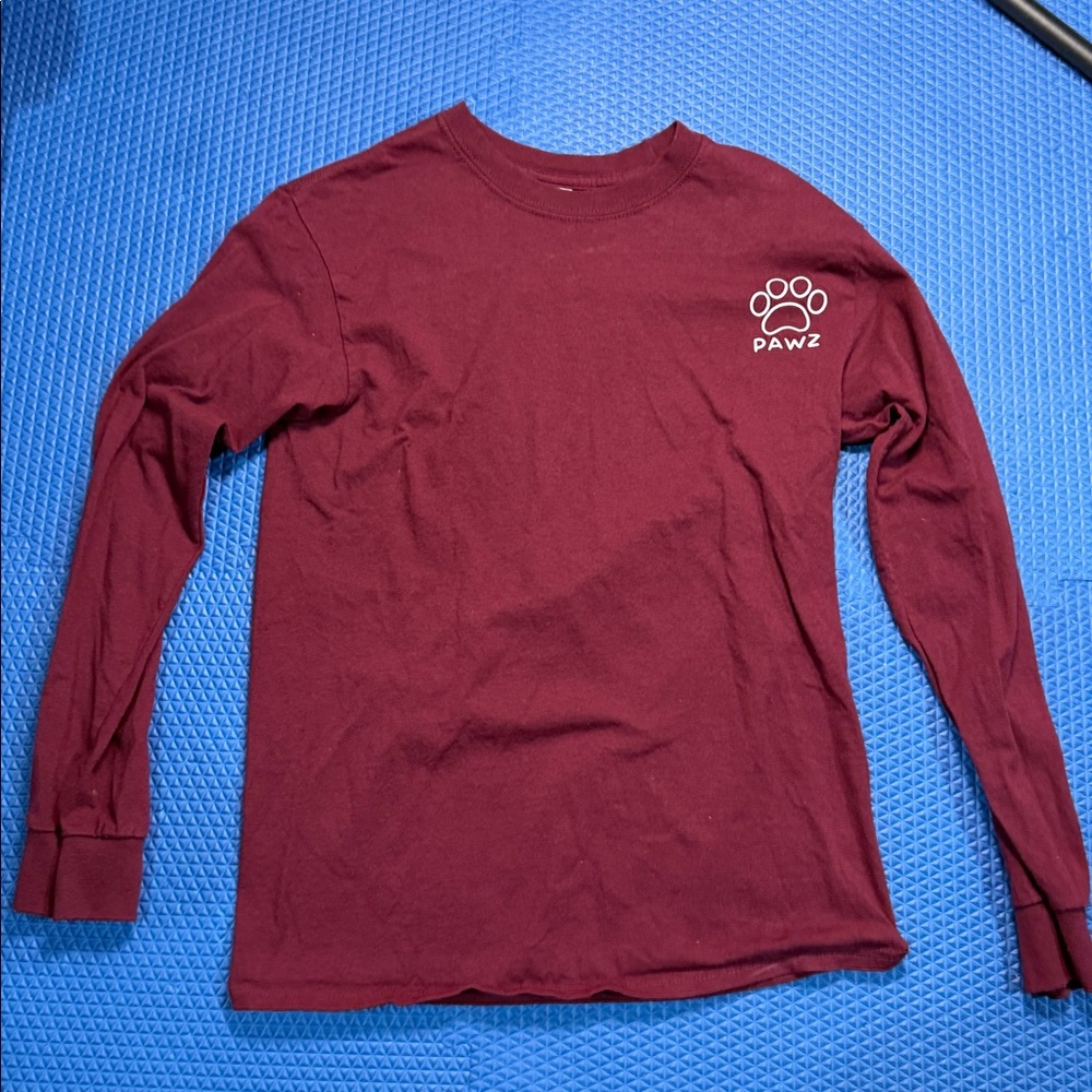 PAWZ Burgundy Long Sleeve Shirt